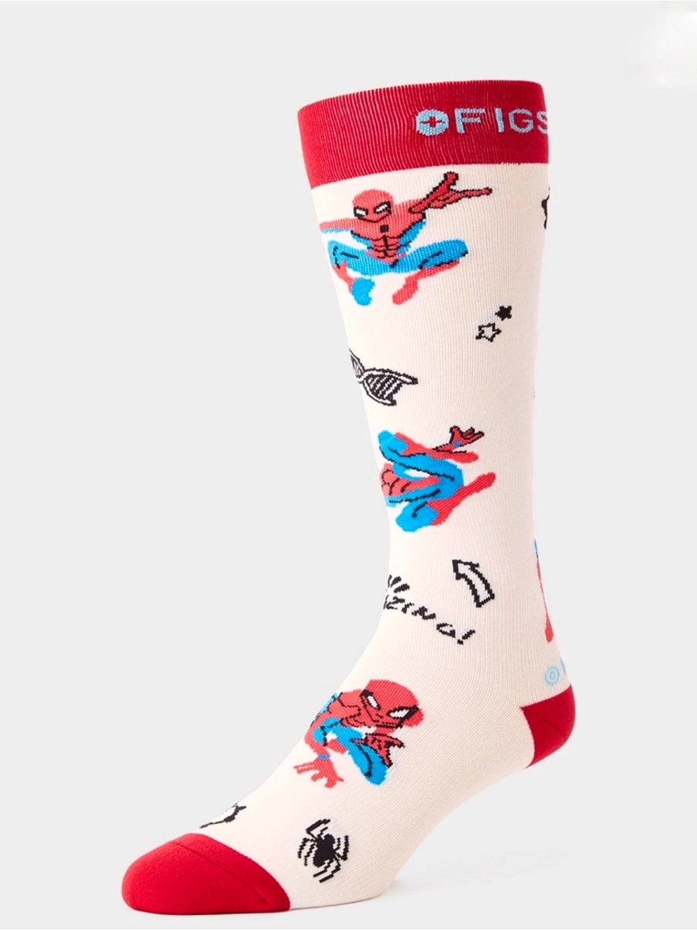 FIGS Spider-Man MARVEL Comic Compression Socks Unisex Size Medium SOLD OUT